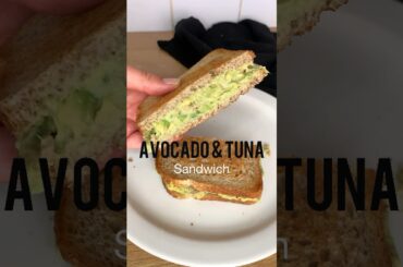 AVOCADO & TUNA # SANDWICH |  #healthy   #breakfast  #howto #tasty #tiktok #viral #brunch #asmr