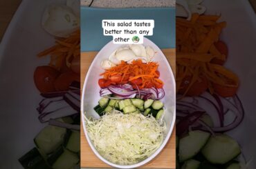 You will not stop making this salad #recipe #salad #easysaladrecipe #shorts #healthysalad #recipe