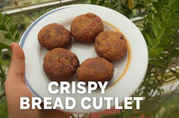 Crispy Bread Cutlet Recipe | No Fry | Healthy 5-Min Snack | Tiffin Ideas