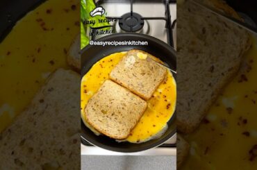 Breakfast Egg Sandwich Hack | One Pan Egg Toast | Healthy Egg sandwich #shorts #asmr