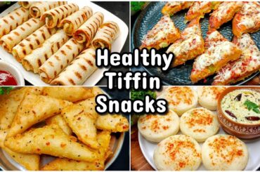 4 Healthy Tiffin Snacks Recipe | Lunch Box Recipe | New Recipe | Easy Snacks Recipes |