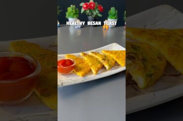 Healthy Besan Toast Recipe #shorts #recipe #toast #bread