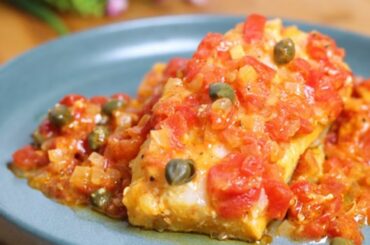 Easy Fillet Fish with Tomato Sauce & Capers Recipe | Quick Healthy Dinner