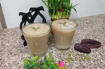 No Sugar Almond Date Milkshake | Energy Drinks |Milkshake Recipe|Healthy Recipes|Refreshing Drinks