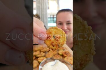 Zucchini Parmesan Crisps #healthyrecipes #snack