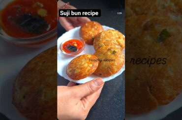 healthy suji bun  #food #recipe #cooking #schooltiffinbox #breakfastideas #easyrecipe #tiffinbox