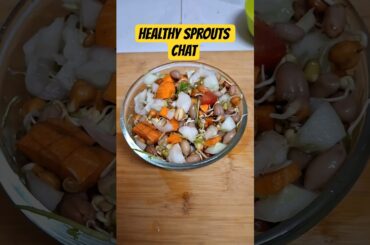 Sprouts Chaat for Weight Loss | Quick High Protein Evening Snack #shorts #food #healthyfood