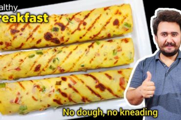 New Tasty Liquid Dough Paratha Roll Recipe - Healthy Breakfast Ideas - Easy Egg Roll Recipe