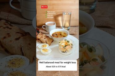 balanced desi breakfast idea for weight loss in a healthyway#protein #breakfast #weightloss #shorts