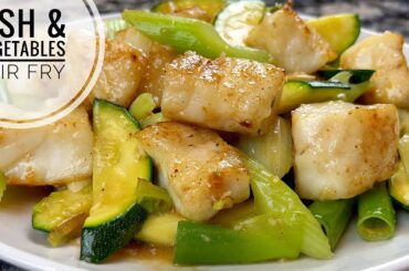 Fish And Vegetables Stir Fry  | Quick, Easy And Healthy Cod Fillet Stir Fry Recipe