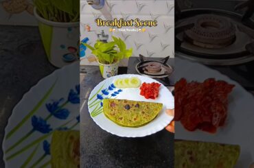 Healthy Breakfast #telugu #ytshorts #shortsfeed #breakfast #palakparatha #viralshorts #shorts