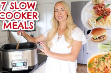 7 SLOW COOKER MEALS, EASY & HEALTHY CROCKPOT MEALS TO TRY! *Summer Edition* | Emily Norris