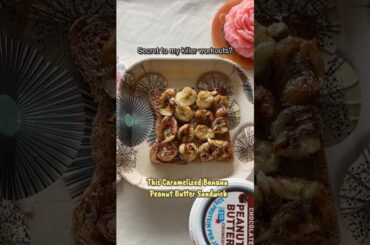 5-Min Pre-Workout Dessert Snack | Healthy Banana Peanut Butter Sandwich Recipe | Weight Loss Snack