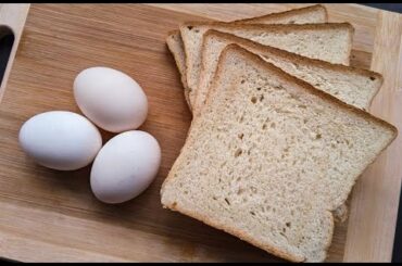 Just add Eggs with Bread! It’s so delicious | Easy Breakfast Recipe | Bread breakfast