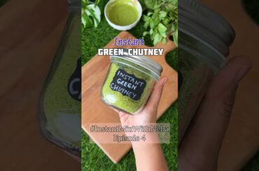Instant Green Chutney ! Perfect for travel on a holiday or in Hostel.