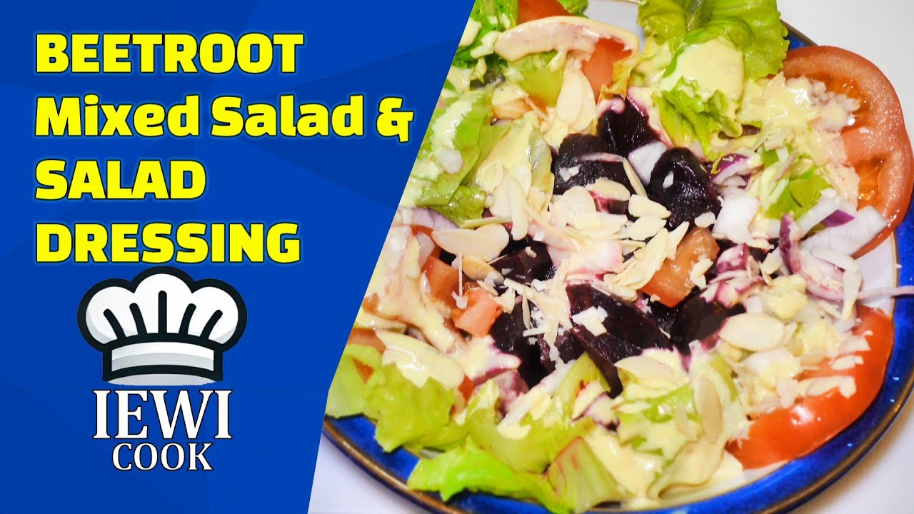Healthy Beetroot Mixed Salad | Homemade Salad Dressing | Vegan Beets Salad | IEWICOOK Healthy Beetroot Mixed Salad | Homemade Salad Dressing | Vegan Beets Salad | IEWICOOK