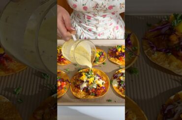 High-Protein Chicken & Mango Tacos with Creamy Honey-Mustard Sauce (223 Calories | Energy Boost)