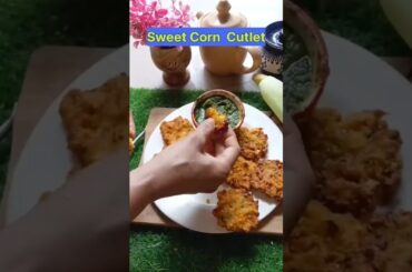 Corn cutlet recipe  #shorts #youtubeshorts #breakfast #snacks #corn