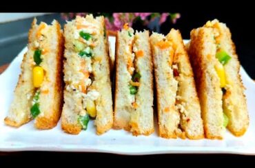Healthy Veg Sandwich | Without Mayonnaise And Cheese