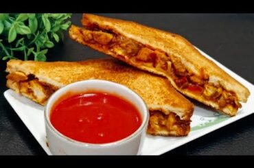 Lunch box idea using bread back to school! Lunch box recipe! Chicken Sandwich! Sandwich Recipe