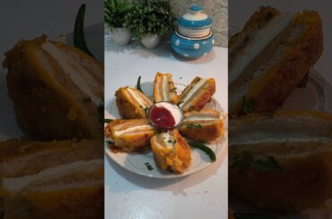 Bread pakoda ASMR cooking/ street style bread pakoda/ Bread pakode/ Bread pakoda #shorts #asmr #fyp