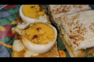 Healthy crispy egg breakfast! Cheesy bread breakfast recipe! Anda  nashta!S Food Recipes Adventure