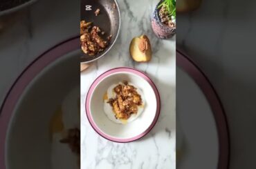 #peach #breakfast #recipe #healthy #healthylifestyle #delicious #easyrecipe #shorts #breakfastideas