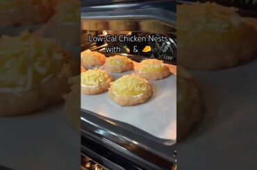 Healthy Low Cal Chicken Nests with Pineapple & Cheese | Juicy & Easy Dinner Idea #foodie #chicken