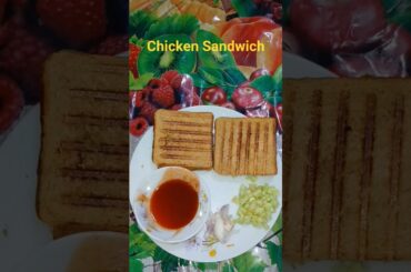 CHICKEN SANDWICH healthy & high protein breakfast recipe #shortsviral #chicken #chickenrecipe