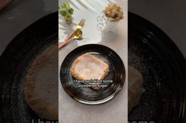 Viral Banana Bread Toast | Easy Bread Pudding | Eggless French Toast #youtubeshorts #bread #snacks