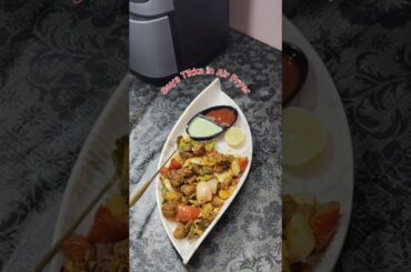 Crispy Soya Tikka in Air Fryer | Healthy Snack Recipe | High Protein Veg Tikka