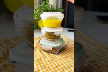 Healthy Office Tiffin Ideas High Protein Veg Lunchbox | ASMR Cooking #office #lunchboxrecipe #shorts