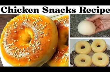 Bread Sandwich Recipe By Spice Deal | New Chicken Snacks Recipes | Easy Chicken Donut Recipe