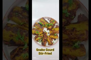 Healthy Snake Gourd Stir-Fry Recipe (Padwal Sabzi) | Low-Calorie Indian Veg Side Dish #shorts #viral