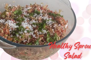 How to make healthy sprouts salad recipe | healthy salad kaise banaye  | weight loss salad