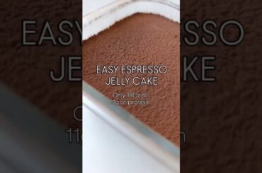 Easy espresso jelly cake (low calorie, low carb)