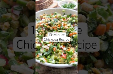 Healthy chickpea recipe in 10-minutes! #shorts