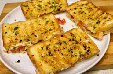 Cheese garlic sandwich recipe |healthy sandwich recipe