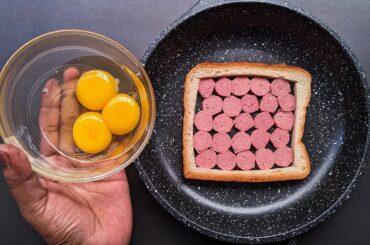 Just Add Egg With Bread! It’s So Delicious | Easy Breakfast Recipe |Bread breakfast