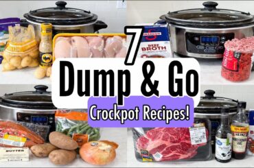 7 MINIMAL STEP CROCKPOT DINNERS | The EASIEST Budget Friendly Slow Cooker Recipes | Julia Pacheco