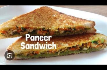 Healthy Recipe | Easy Paneer Sandwich | Healthy Sandwich Recipe | High Protein Recipe