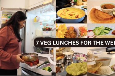 7 INDIAN VEG LUNCH RECIPES for Busy Weekdays | Easy Meal Ideas under 30 mins