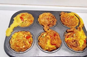 Healthy Veggie Egg Muffins Recipe | Low-Calorie Breakfast for Weight Loss