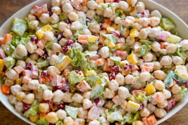 Chickpea Salad Recipe! Easy, simple and healthy salad recipes!