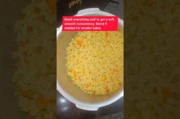 Day 6/30 Carrot Khichdi for Babies | Healthy Lunch Recipe #shorts #viralshorts #shortsfeed