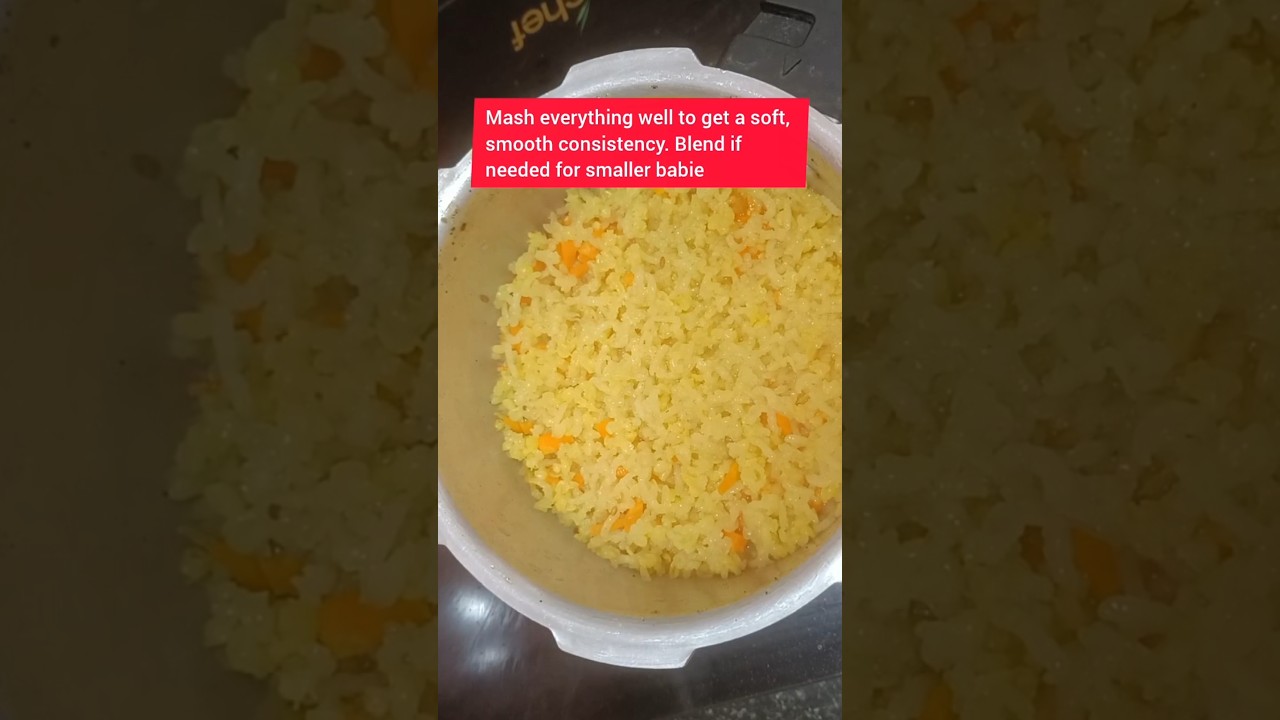Day 6/30 Carrot Khichdi for Babies | Healthy Lunch Recipe #shorts #viralshorts #shortsfeed Day 6/30 Carrot Khichdi for Babies | Healthy Lunch Recipe #shorts #viralshorts #shortsfeed