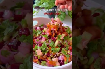 High Protein Sprouts Salad for Weight Loss #viral #trending #shorts #popular #salad #weightloss