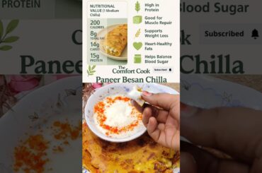 High Protein Paneer Besan Chila #youtubeshorts #health #ytshorts #shorts#viral#paneer #besan