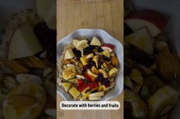 Quick Oats Brunch| A healthy recipe in 2 minutes! #quickrecipe  #healthy #Shorts #AussieBreakfast