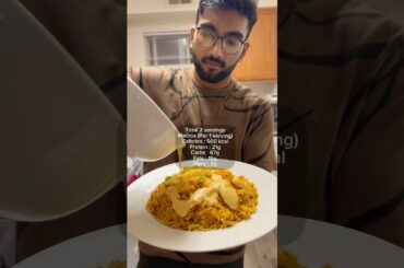 Low calorie Egg biryani recipe #gym #food #telugufitness #asmr #asmrfood #diet